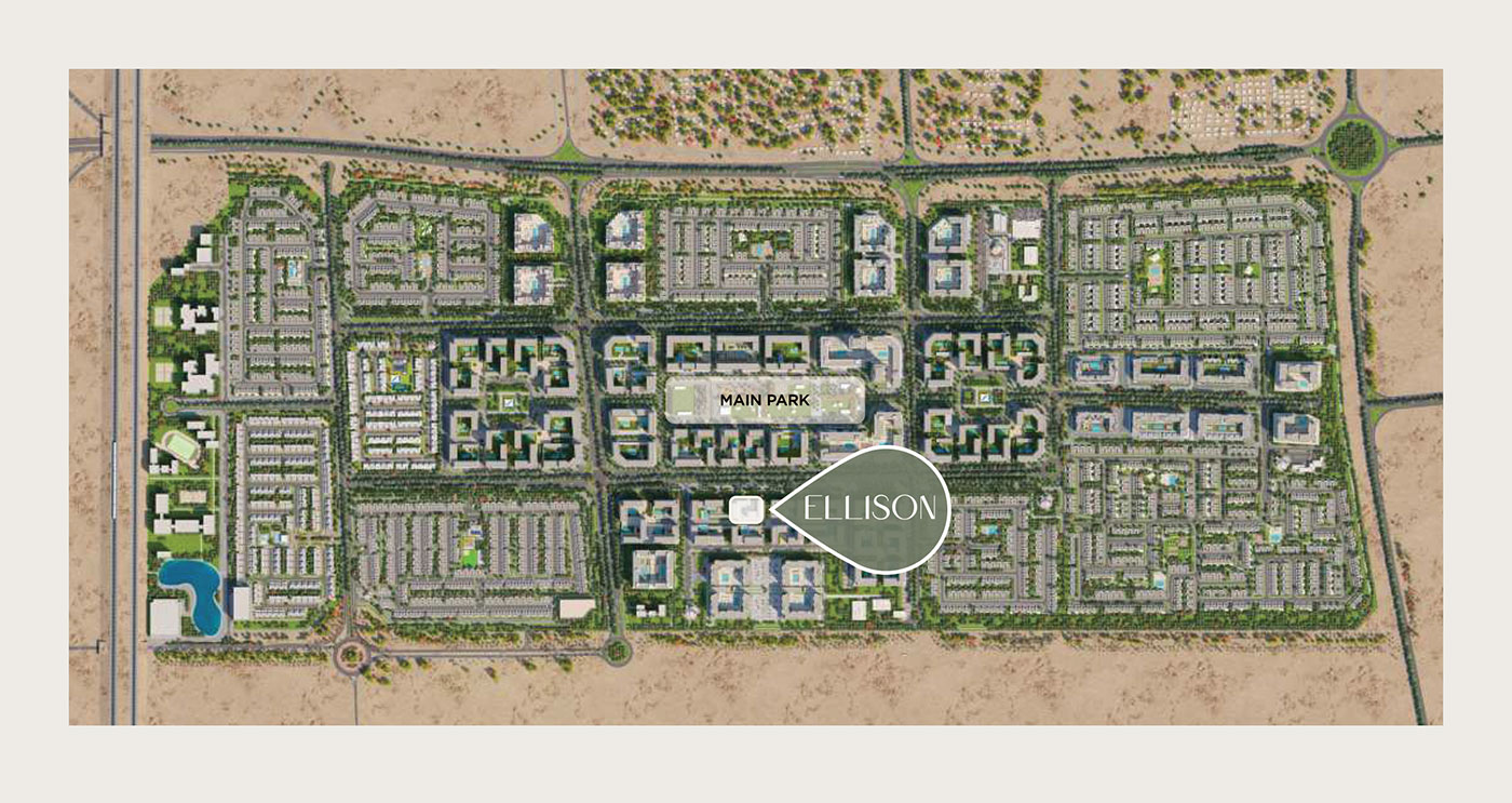 Ellison at Town Square Dubai by Nshama Properties Location Image