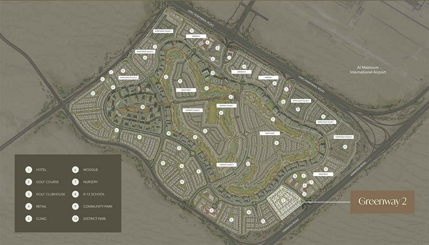 Greenway 2 Townhouses at Emaar South Masterplan image